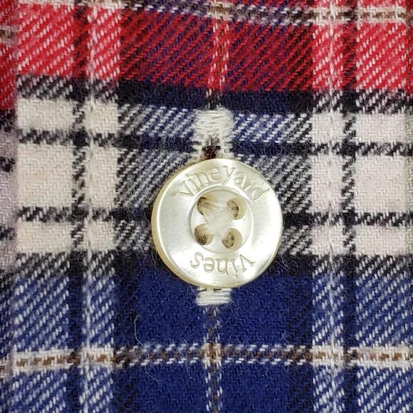 Vineyard Vines Shirt Long Sleeve Slim Red Plaid Button Down Mens Size Large - Picture 6 of 9